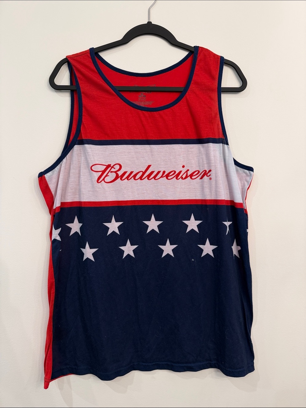 Budweiser Red, White & Navy Star Graphic Tank